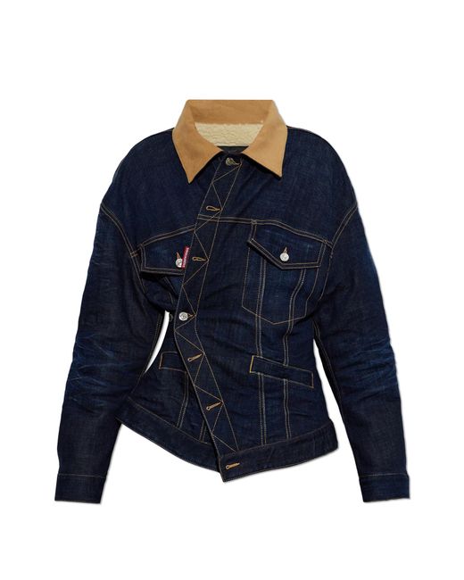 DSquared² Blue Insulated Denim Jacket