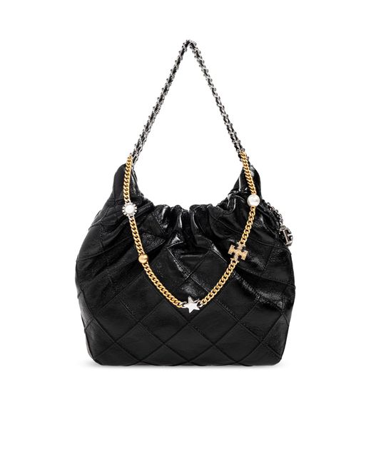Tory Burch Black Shoulder Bag 'Fleming Mini'