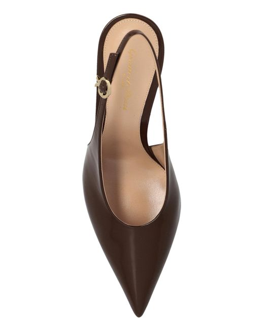 Gianvito Rossi Natural Heeled Shoes "Robbie Sling"