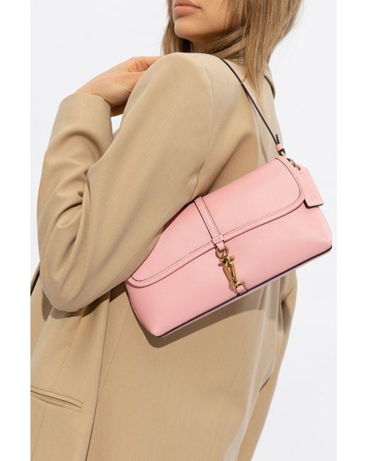 バッグ COACH Hamptons Jackie Pink Leather Bag COACH 'hamptons' Shoulder Bag, in Pink | Lyst