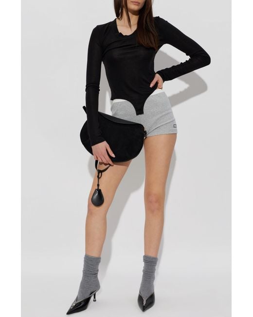 Entire studios Black Long-Sleeve Bodysuit