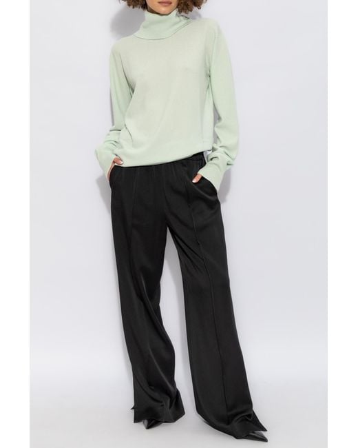 Jil Sander Black Pleated Trousers