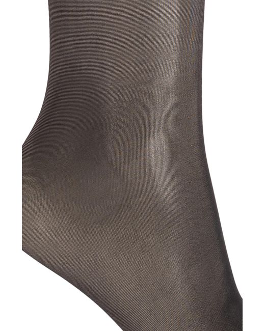 Dolce & Gabbana Brown Stockings With Logo,