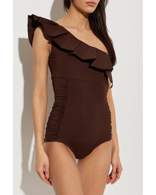 Maiya Paris Brown One-Piece Swimsuit 'Orsay'