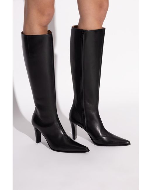 MM6 by Maison Margiela Black Leather Boots