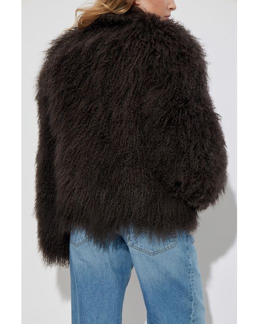 Stand Studio Black Faux Fur 'Charlotte'