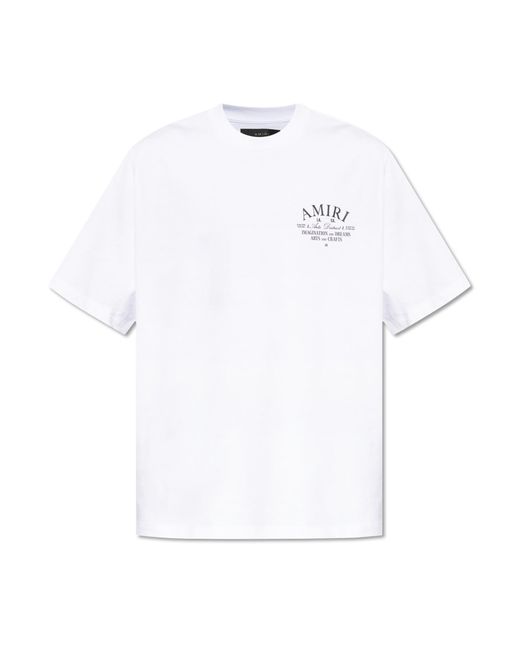 Amiri White Printed T-shirt, for men