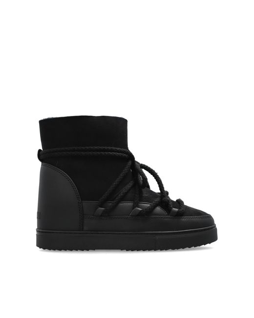 Inuikii Black Snow Boots "Classic Wedge"