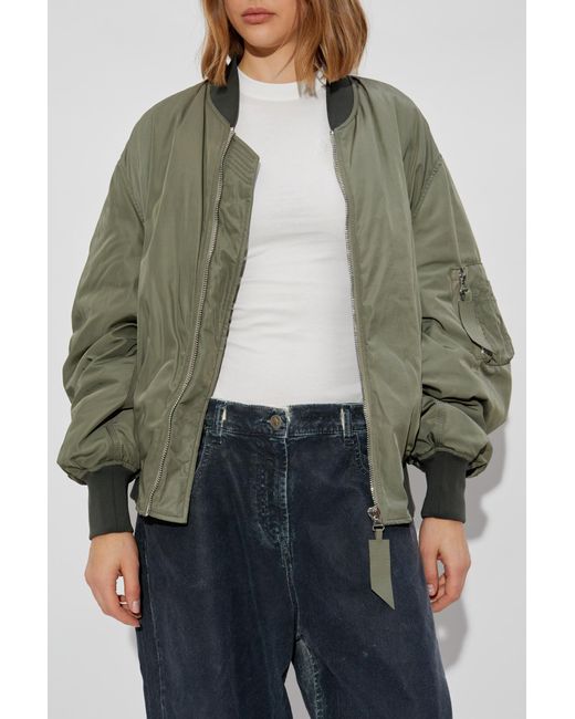 The Attico Green Bomber Type Jacket