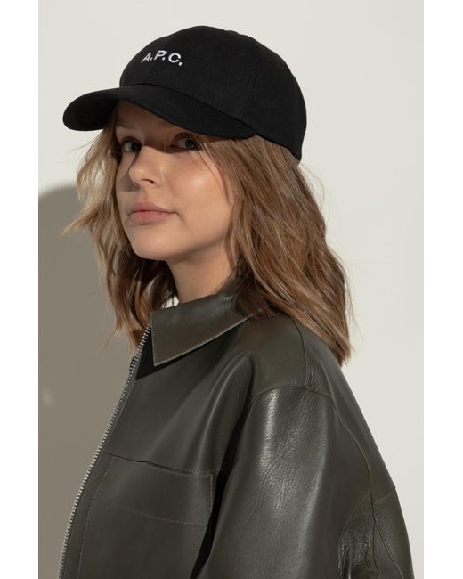 A.P.C. Black Baseball Cap