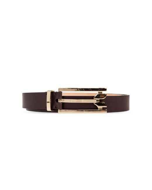 Victoria Beckham Red Leather Belt
