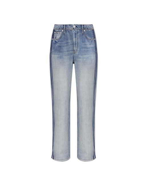 Rag & Bone Blue Trousers With "Jeans" Effect