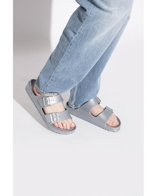 Birkenstock Metallic 'Arizona Eva' Slides