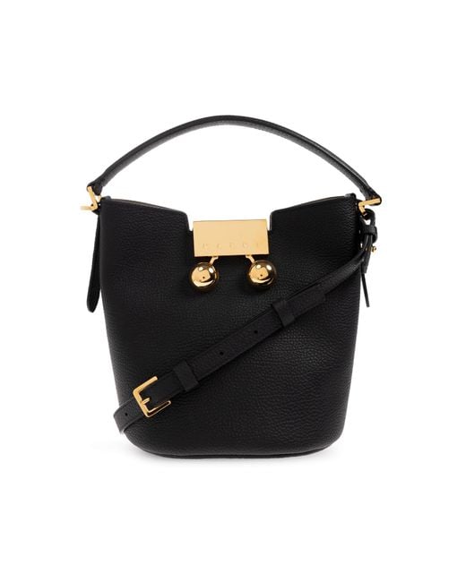 Marni Black 'Trunkaroo' Bucket Bag