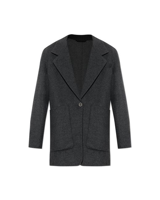 Givenchy Black Short Coat With Pockets