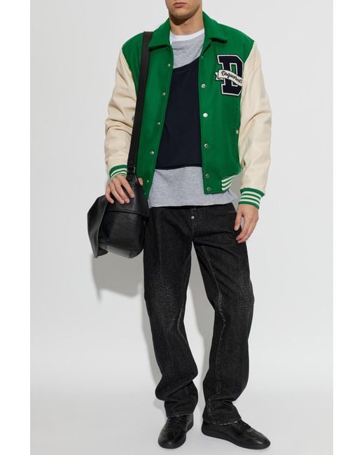 DSquared² Green Bomber Jacket for men