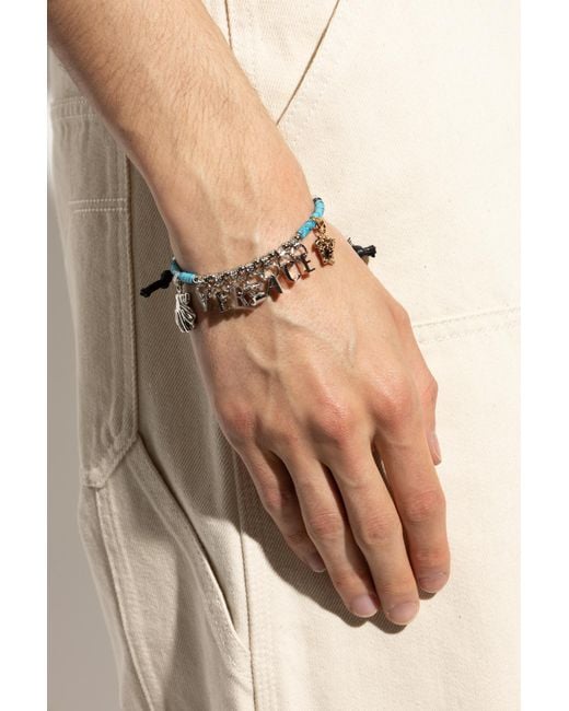 Versace Blue Charm Bracelet