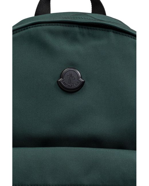 Moncler Green Backpack With Logo for men