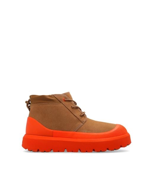 Ugg Orange 'neumel Weather Hybrid' Suede Boots, for men