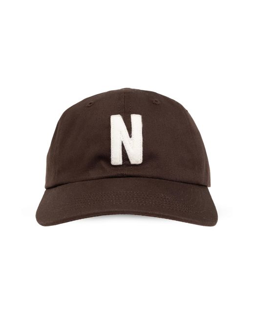 Norse Projects Brown Baseball Cap, for men