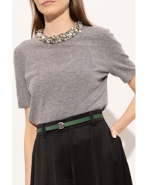 Tory Burch Green Reversible Belt
