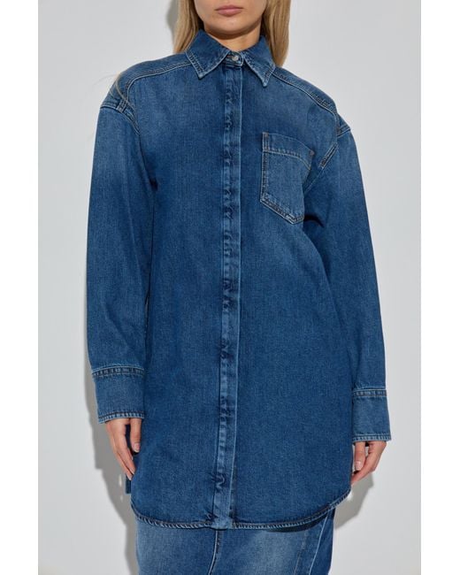 Sportmax Blue Denim Shirt 'Eridani'