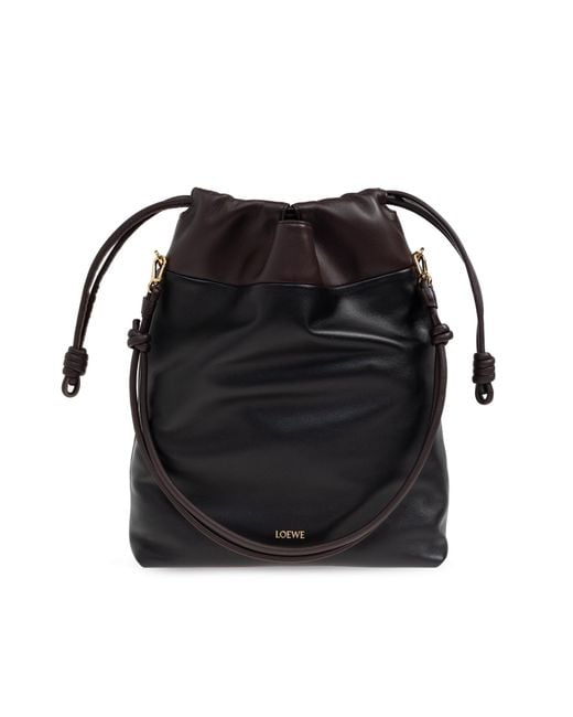 Loewe Black "Flamenco" Shoulder Bag