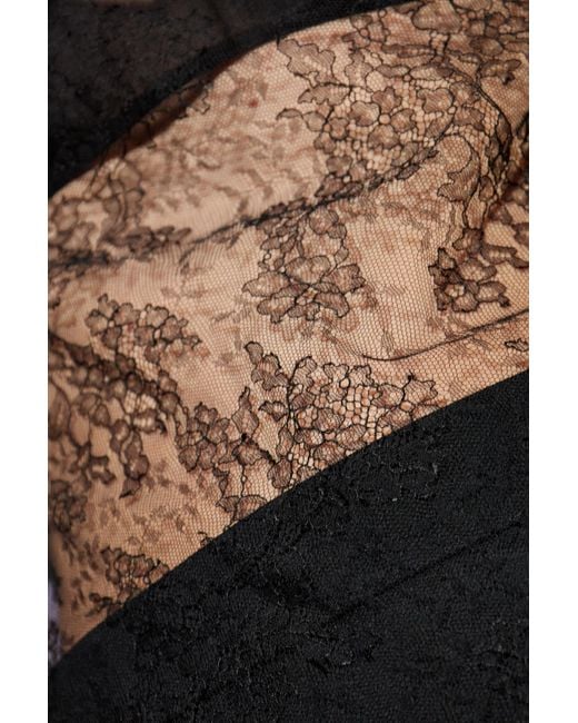 Alexander McQueen Black Lace Top