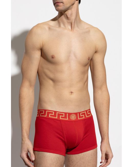 Versace Red Cotton Boxers for men