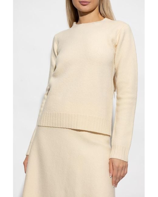 Jil Sander Natural Wool Sweater