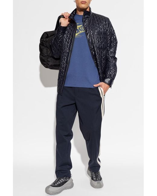 Moncler Blue Insulated Jacket 'Cleorine' for men