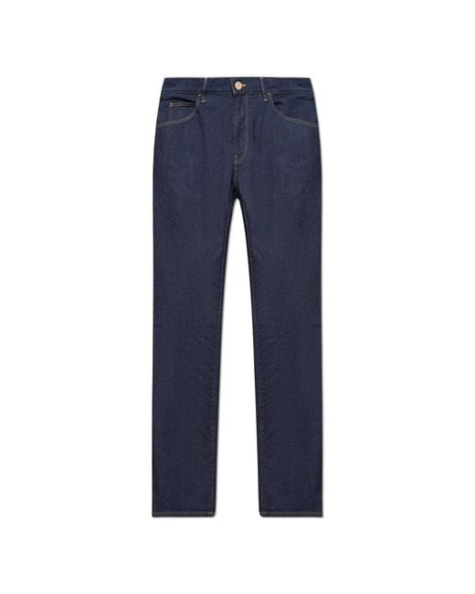 Giorgio Armani Blue Jeans With Logo for men