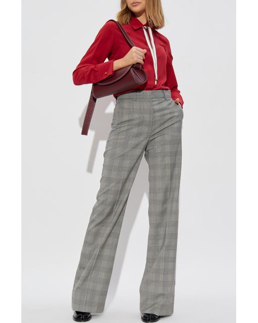 Sportmax Red Trousers Batun