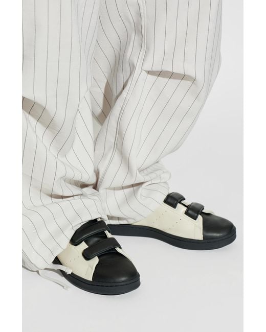 Y-3 White Stan Smith Velcro Sports Shoes for men