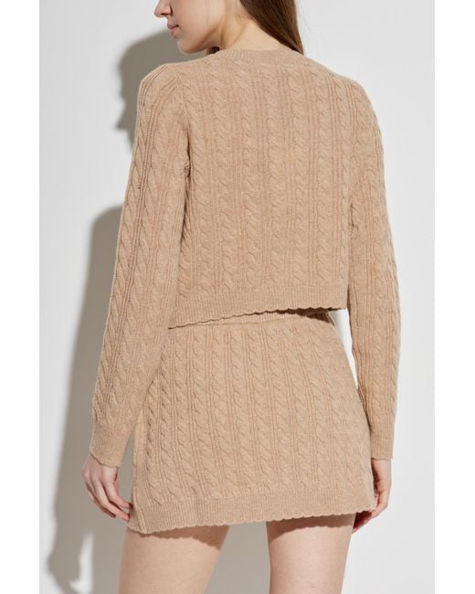 LoveShackFancy Natural Cardigan "Eugenie"