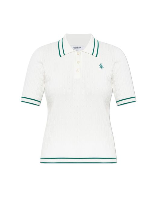 Sporty & Rich White Polo