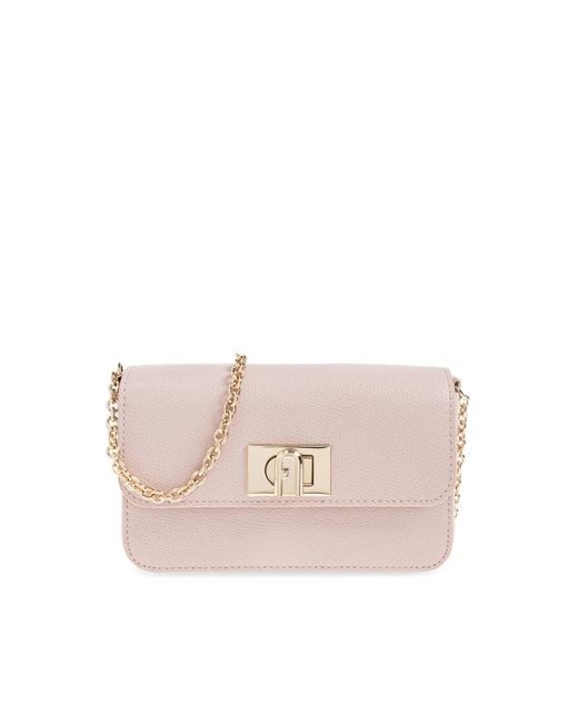Furla White Shoulder Bag "1927 Mini"