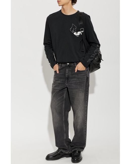 AllSaints Black "Upstaged" T-Shirt for men