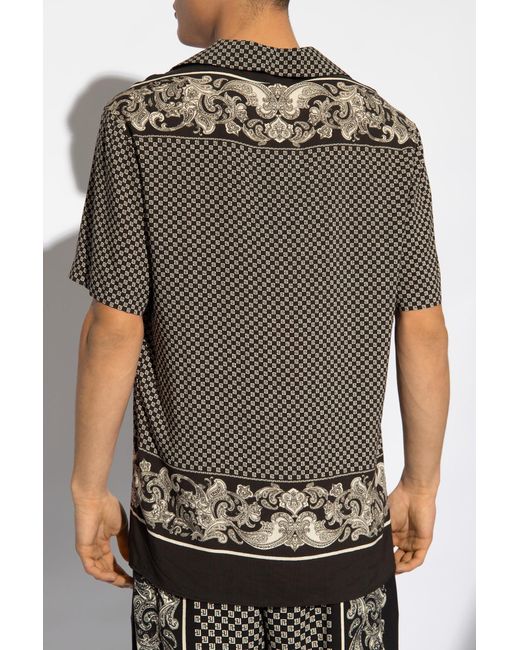 Balmain Black Monogrammed Shirt, for men