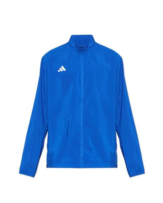 Adidas Originals Blue Sweatshirt With Stand-Up Collar for men