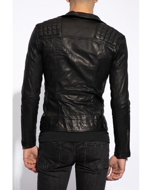 AllSaints Black 'Conroy' Leather Jacket for men