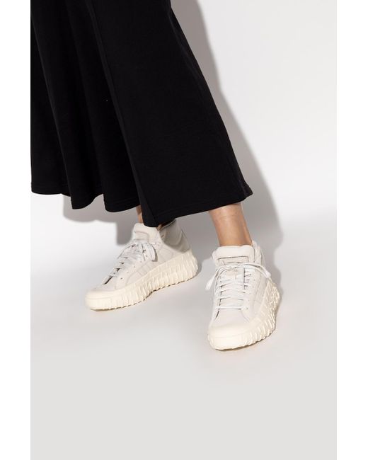 y3 leather trainers