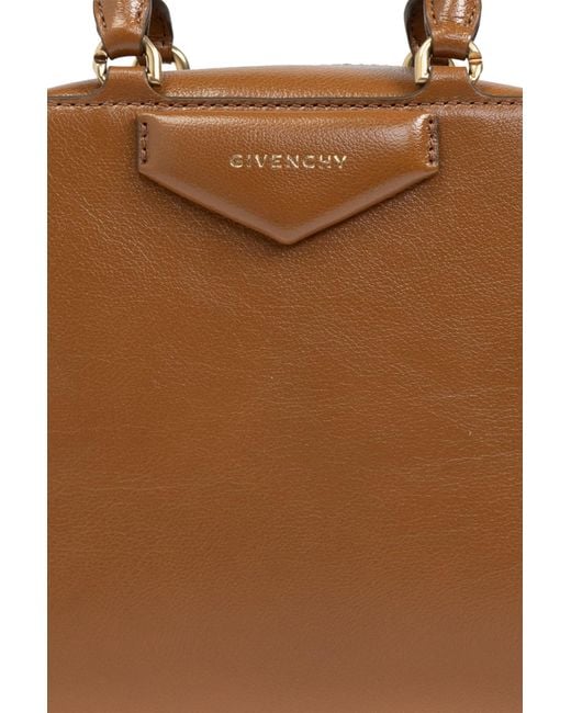 Givenchy Brown 'Antigona Cube Mini' Shoulder Bag