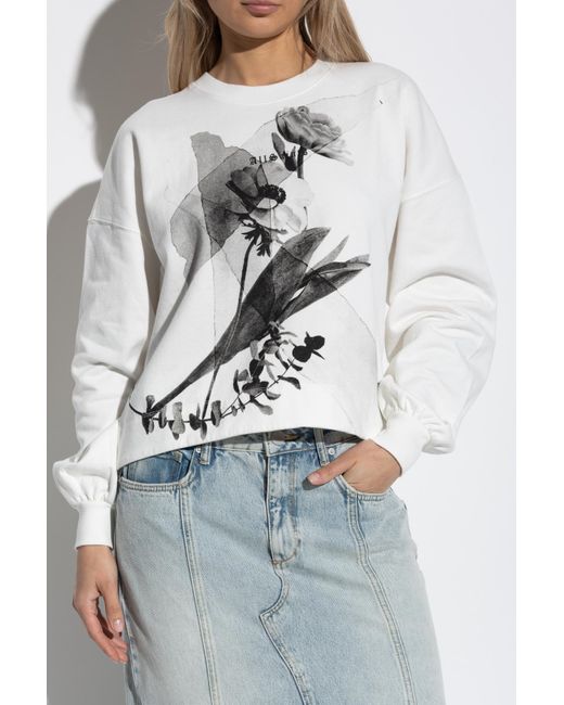 AllSaints White Sweatshirt 'Lyss'