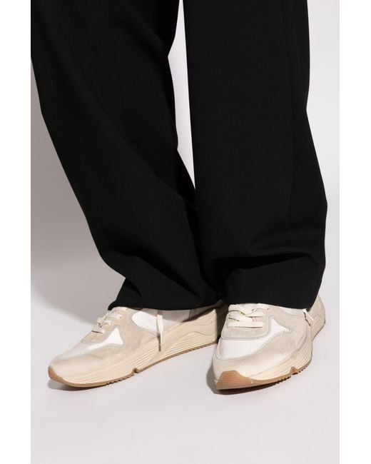 Golden Goose Deluxe Brand White "Running Sole" Sports Shoes for men