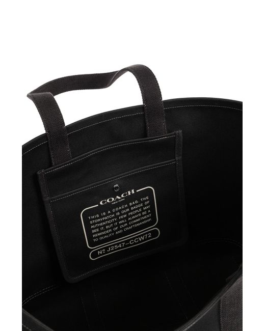 COACH Black Shopper Bag for men