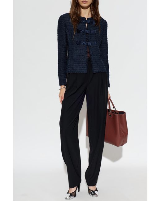 Emporio Armani Black Trousers With Belt