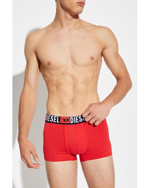 DIESEL Red "Damien Boxer-Shorts" Boxer Shorts for men