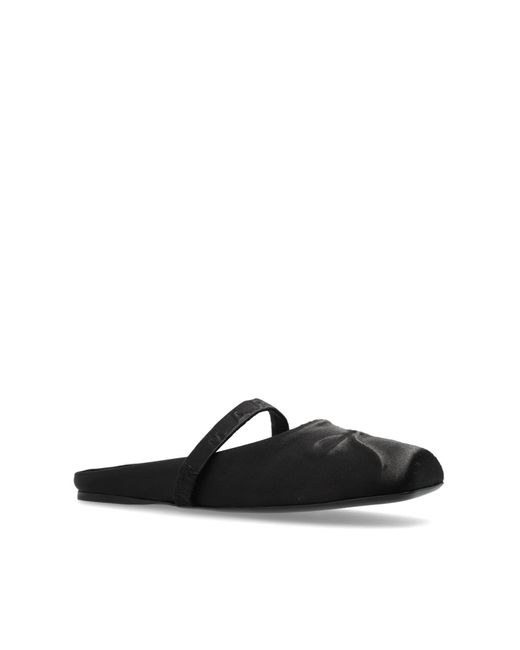 Marni Black Slides With A Bow