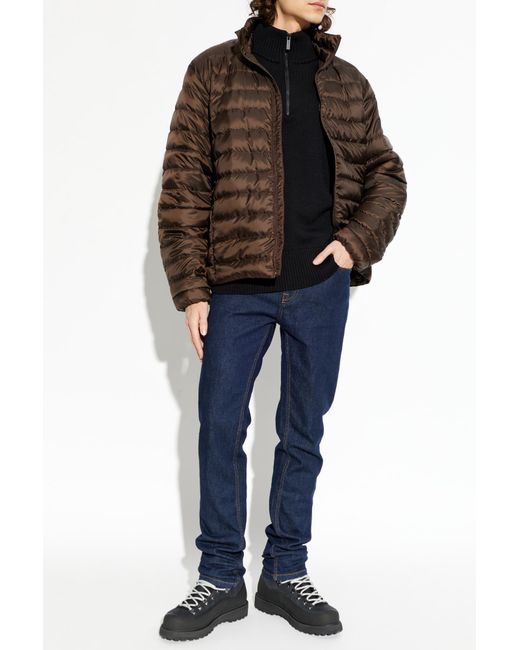 Canada Goose Black Sweater With A Stand-Up Collar And Zip Fastening for men